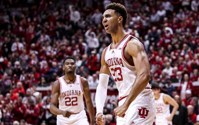 Trayce Jackson-Davis is averaging 27.3 points per game during Indiana's four-game winning streak. (Photo courtesy of IU Athletics.
